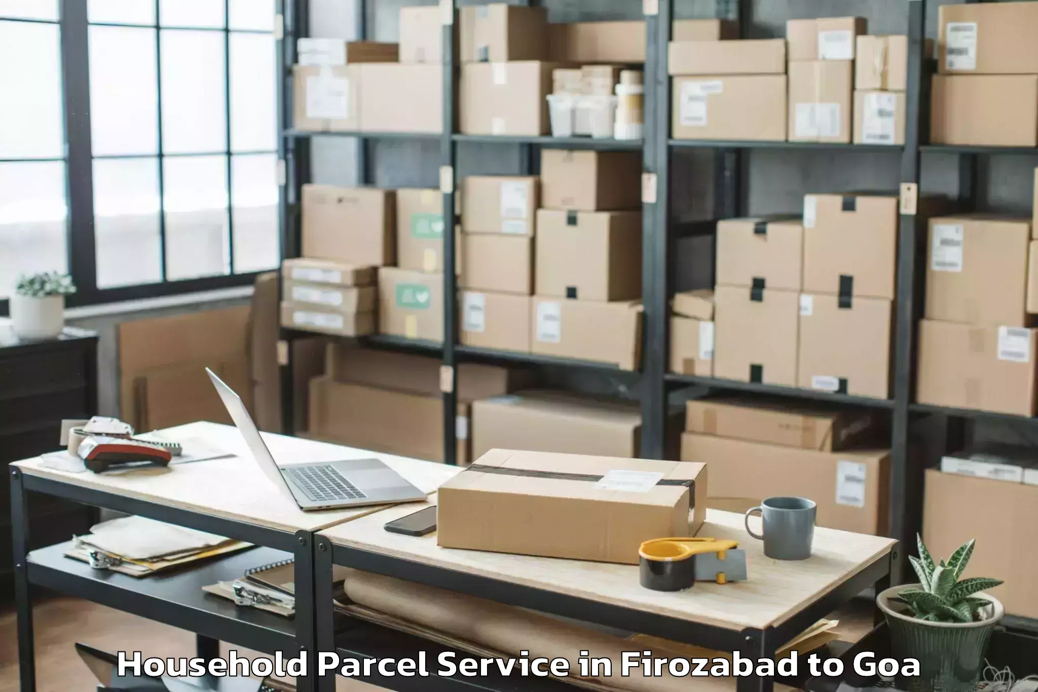 Book Your Firozabad to Chandor Household Parcel Today